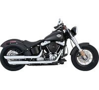 Vance & hines 3" Twin Slash Slip-On Muffler - Chrome