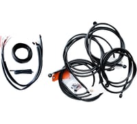 La choppers Handlebar Cable/Brake Line Kit - Complete - 12" - 14" Handlebars - Midnight