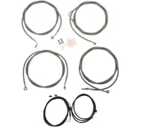 La choppers Cable Kit - 15" - 17" Handlebars - Stainless