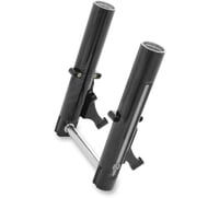 Performance machine (pm) Fork Leg Kit - Black - Lower - Dual Disc - Contrast Cut - '14-'20 FL