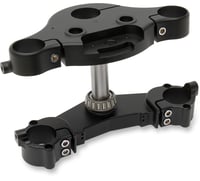 Arlen ness 7&7 Raked Triple Tree - Black - 7° Rake