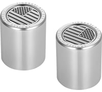 Figurati designs Docking Hardware Covers - American Flag - Stainless Steel