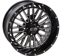 Itp Wheel - Momentum - Front/Rear - Black/Milled - 15x7 - 4/110 - 4+3 (+10 mm)