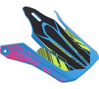 Z1r Youth F.I. Visor Kit - Fractal - Matte Blue/Hi-Viz