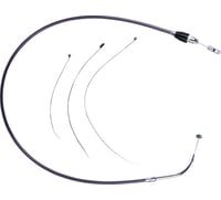 Drag specialties Quick Connect Clutch Cable - Upper - Black/Chrome