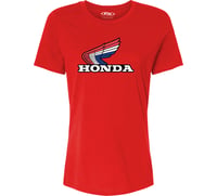 Factory Effex Women's Honda RWB Classic T Shirt Heather Red
