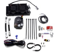 Ultracool Oil Cooler Kit - Naked - Black - Dyna/FXR/Softail/Touring