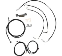 La choppers Cable Kit - 15" - 17" Handlebars - Black