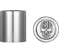 Figurati designs Docking Hardware Covers - American Flag Skull - Short - Contrast Cut