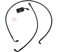 La choppers Brake Lines - 12" - 14" Ape Hanger Handlebars - Midnight