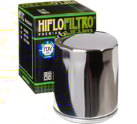 Hiflofiltro Oil Filter - Chrome