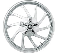 Coastal moto Wheel - Hurricane 3D - Front - Dual Disc/with ABS - Chrome - 21x3.5