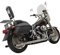 Bassani Xhaust 2-into-2 True Dual Drag Pipe Exhaust System - Chrome - Twin Cam - Softail