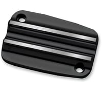Covingtons Master Cylinder Lid - Clutch - Finned - Black