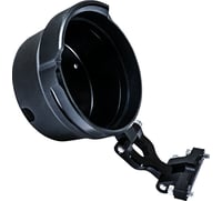 Performance machine (pm) Gauge Relocation Kit - Round - Black