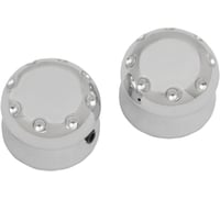 Covingtons Axle Cap - Front - Dimpled - Chrome