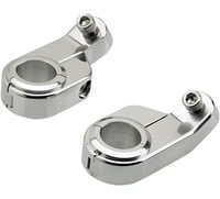 Biltwell O/S Speed Clamps - Chrome - Angled