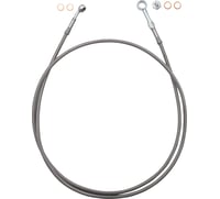 FAT Baggers Inc. EZ Install Brake Line - 66" - Stainless Steel Braid