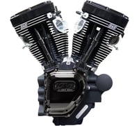 S&s cycle T143 Long Block Engine - Black - Touring