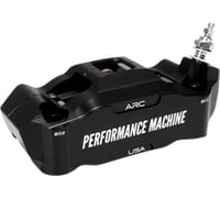 Performance Machine (pm) Radial Mount Caliper - Front Right - Black Anodized