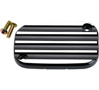 Joker machine Master Cylinder Cover - Brake - Front - Finned - Black