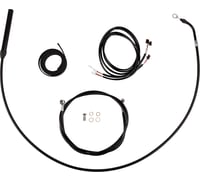 La choppers Cable Kit - 15" - 17" Handlebars - Black