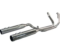 Khrome werks 2-into-2 Dominator Exhaust System with 4-1/2" Mufflers - Chrome with Race Tip - M8 
