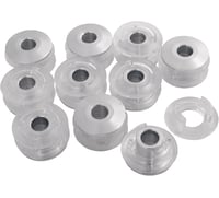 Alloy art Tank Mounting Bushings and Inserts - Poly/Aluminum - 10 Pack