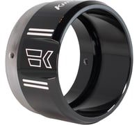 Khrome werks 4-1/2" Klassic Tip - Left - Black Powdercoat