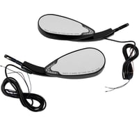 Custom dynamics Mirror - Side View - with LED Turn Signal - Black