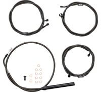 La choppers Handlebar Cable/Brake Line Kit - 12" - 14" Ape Hanger Handlebars - Midnight