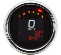 Dakota digital Tank Speedometer - Chrome Bezel - 3-3/8"