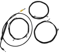 La choppers Handlebar Cable/Brake Line Kit - 12" - 14" Ape Hanger Handlebars - Midnight