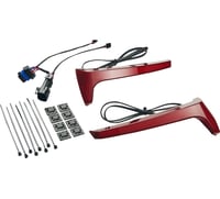 Ciro Saddlebag Lights - Red Lens - Red Turn Signal - Indian
