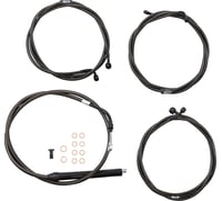 La choppers Handlebar Cable/Brake Line Kit - 18" - 20" Ape Hanger Handlebars - Midnight