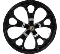 Coastal moto Wheel - Largo 3D - Front - Dual Disc/with ABS - Black/Chrome