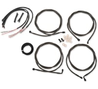 La choppers Handlebar Cable/Brake Line Kit - Complete - 15" - 17" Handlebars - Midnight
