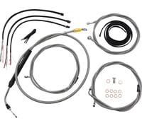 La choppers Handlebar Cable/Brake Line Kit - Complete - 18" - 20" Handlebars - Stainless