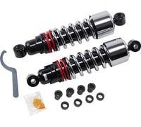 Burly brand Slammer Plus Shocks - Chrome - FXD