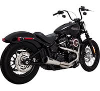 Vance & hines 2-into-1 Upsweep Exhaust System - Brushed - Stainless Steel