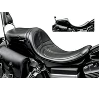 Le pera Maverick Daddy Long Legs Seat - Black - Stitched - FXD/FLD '06-'17