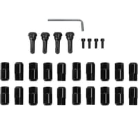 Moose utility Lug Nut - 12 mm x 1.50 - Black - 20 Pack