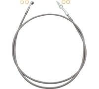 FAT Baggers Inc. EZ Install Brake Line - 67" - Stainless Steel Braid