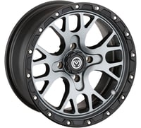 Moose utility Wheel - 545X - Front/Rear - Gray - 14x7 - 4/136 - 4+3