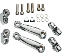 Ciro Adjustable RydeCulture™ Charles Chapa Peg Mounts - Passenger - Chrome - Indian