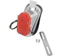 Drag specialties Tombstone Taillight/License Plate Mount - Top Tag - Red Lens