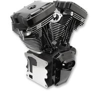 S&s cycle T124 Long Block Engine - Black - FXD | FXDWG