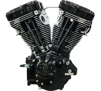 S&s cycle V124 Series Black Edition Long Block Engine without Induction/Ignition