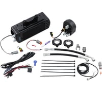 Ultracool Side Mount Oil Cooler Kit - Black - FLH