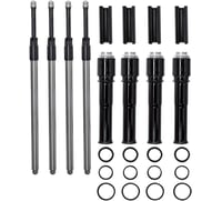 S&s cycle Quickee Pushrod Kit with Gloss Black Covers - M8